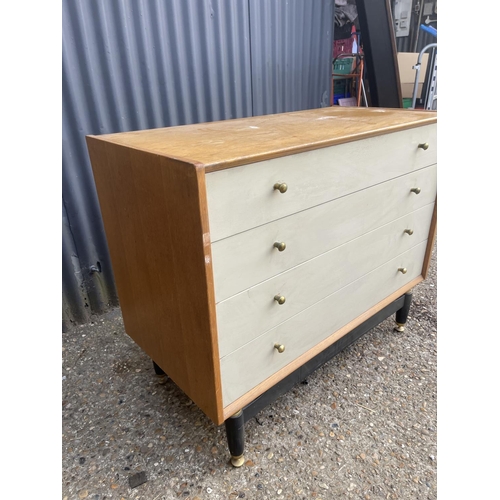 65 - A g plan light oak chest of four drawers