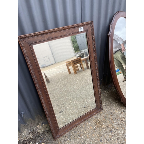 81 - Three oak framed mirrors