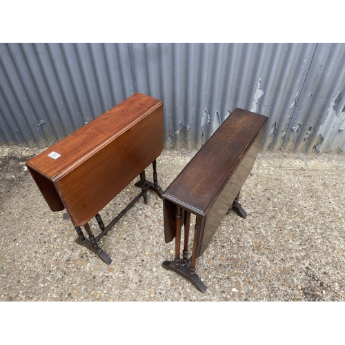 94 - Two mahogany Sutherland tables