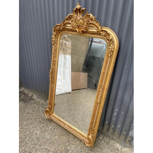 364 - A pair of very large gold gilt framed wall mirrors 80x160