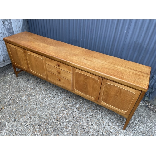 167 - A mid century teak sideboard by Nathan 214cm long