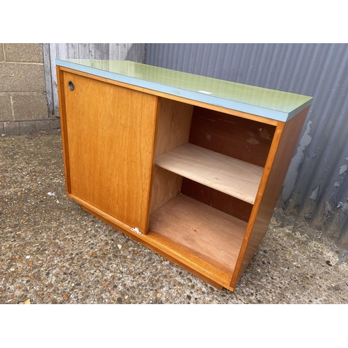 177 - A retro formica topped combination sideboard