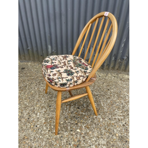 241 - An ercol light elm kitchen chair