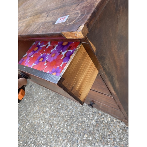 310 - A Victorian mahogany chest of drawers for restoration 112x40x110