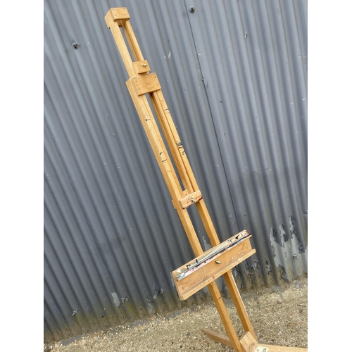 93 - A folding artists easel