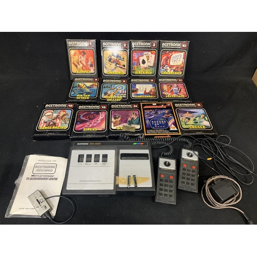 641 - Ace Tronic MPU 1000 Micro processor  TV entertainment centre with 13 cartridges