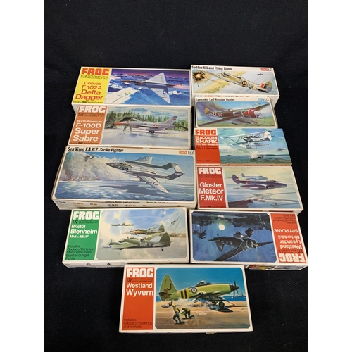 675 - 10 x Frog model aircraft kits