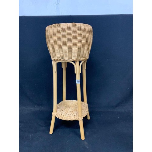 790 - Wicker Jardiniere stand height 75 cms