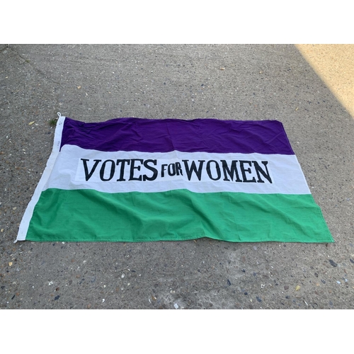 1012 - Votes for Women Suffragettes Large Flag