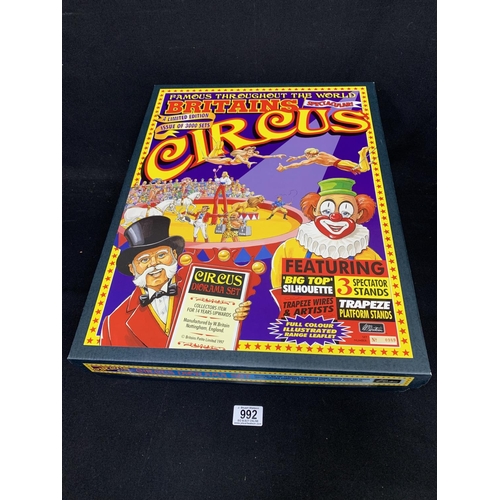 992 - Britains Limited Edition Circus Diorama Set no 0989 - unused