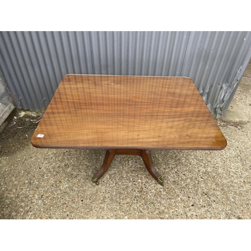 14 - A victorian rectangular mahogany tilt top breakfast table