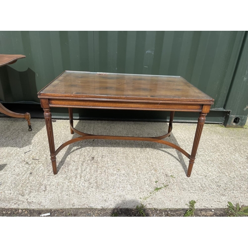 287 - Two mahogany coffee tables