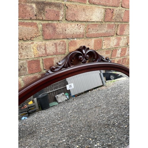 35 - A french style overmantel mirror 130x90