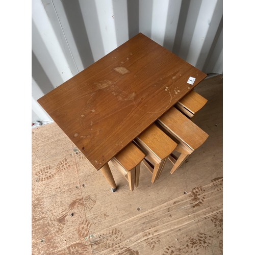 5 - A danish style teak nest of five tables