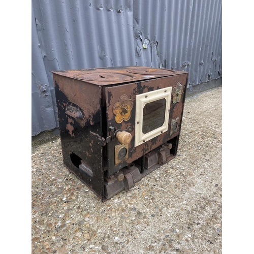 79 - A vintage french iron stove