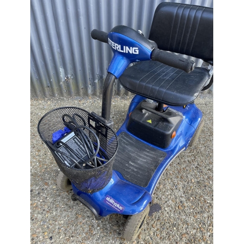 117 - A sterling mobility scooter with charger NO KEY UNTESTED