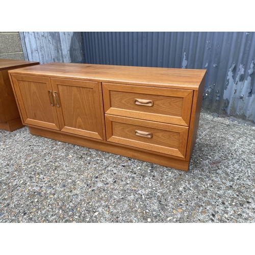 145 - A g plan teak corner unit together with a small g plan teak sideboard