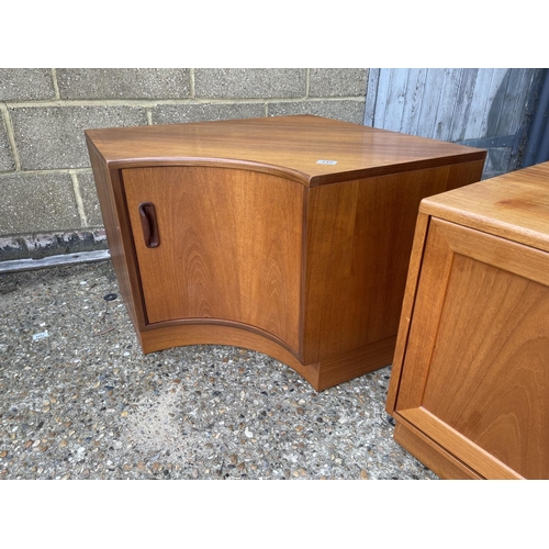 145 - A g plan teak corner unit together with a small g plan teak sideboard