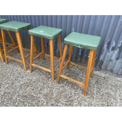 148 - A set of four vintage stools