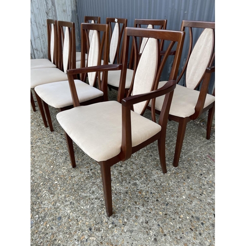 188 - A g plan teak set of 8 dining chairs