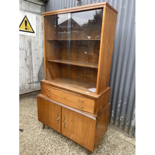 253 - A 1950's retro glazed cabinet