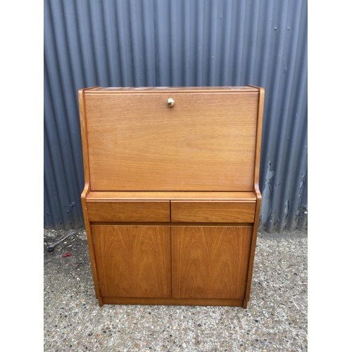 256 - A teak bureau by remploy