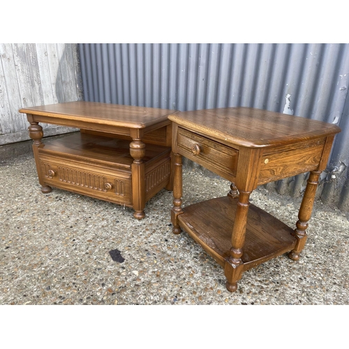 70 - Two Ercol golden dawn occasional tables