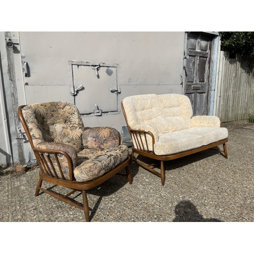 71 - An Ercol golden dawn two piece cottage suite