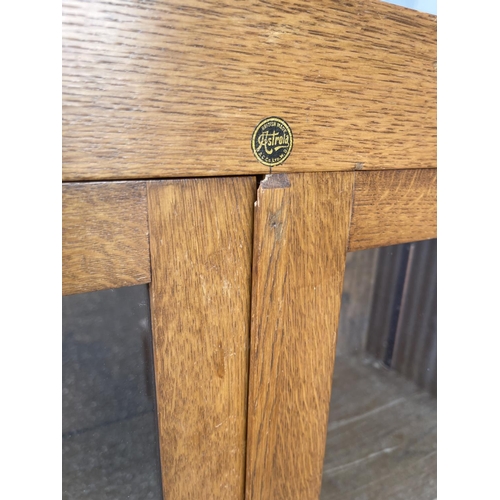 96 - A early 20th century oak bookcase by ASTROLA 87x32x122