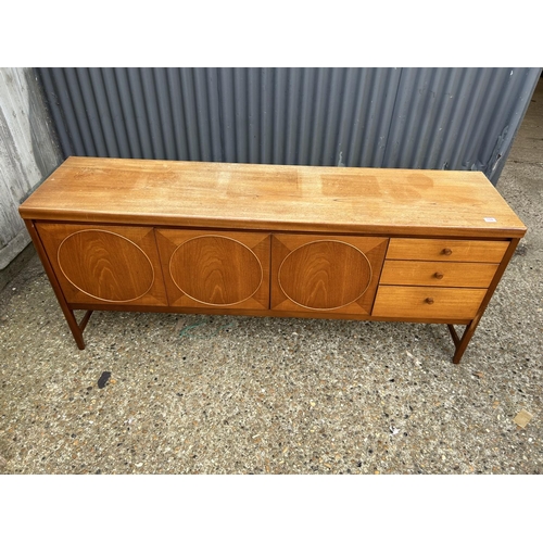 104 - A mid century nathan teak CIRCLES sideboard