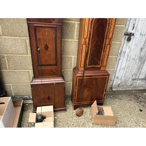 120 - Two victorian long case clocks