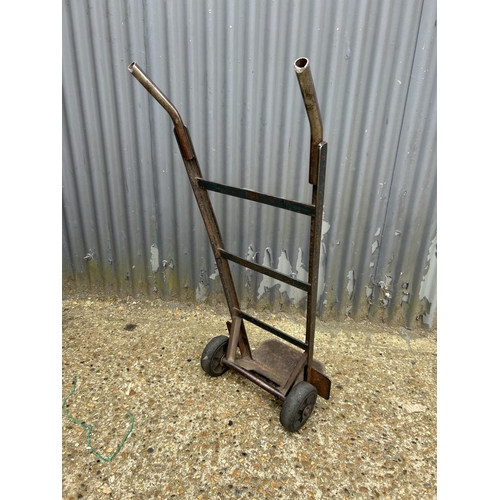 149 - A vintage iron sack barrow