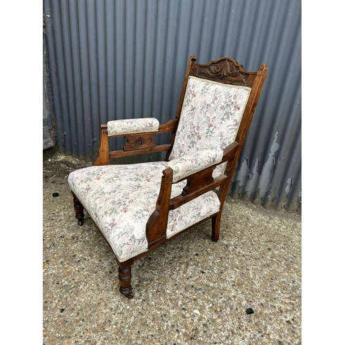 206 - An Edwardian armchair