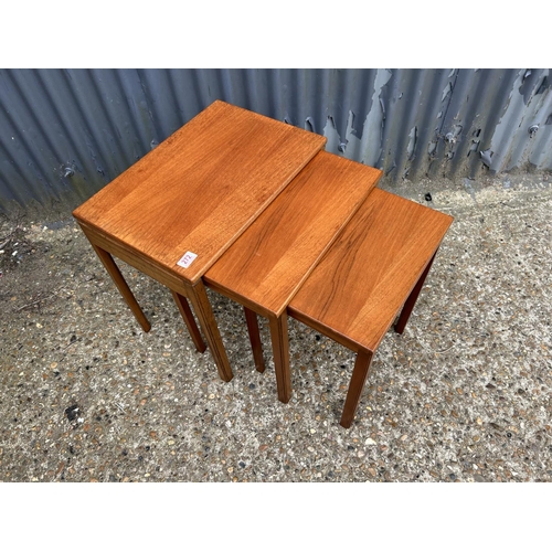 272 - A mcintosh teak nest of three occasional tables