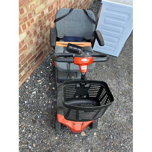 331 - A STRIDE sport mobility scooter in good working order with key and charger