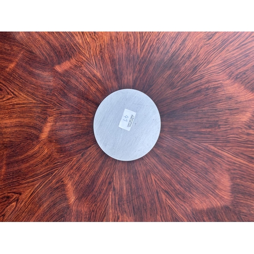 49 - A mid century rosewood and aluminium circular coffee table designed by Paul Cadovius for FRANCE & SO... 