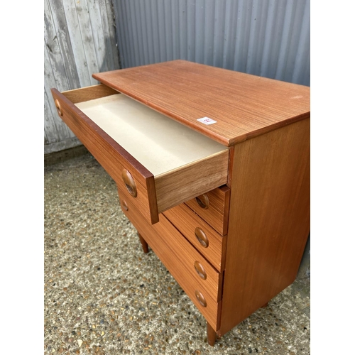 64 - A mid century teak chest of drawers 75x40 x92