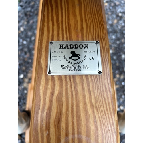 8 - A hand made dapple grey swing rocking horse by HADDON`