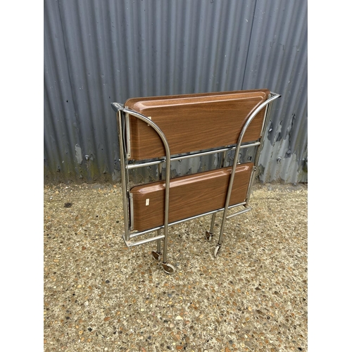 84 - A vintage folding tea trolley