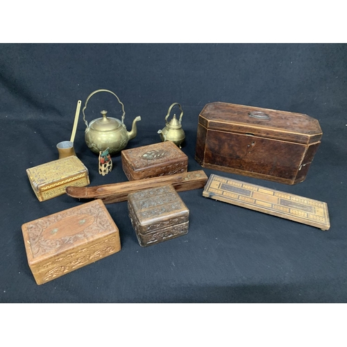 750 - Woodenware and brassware