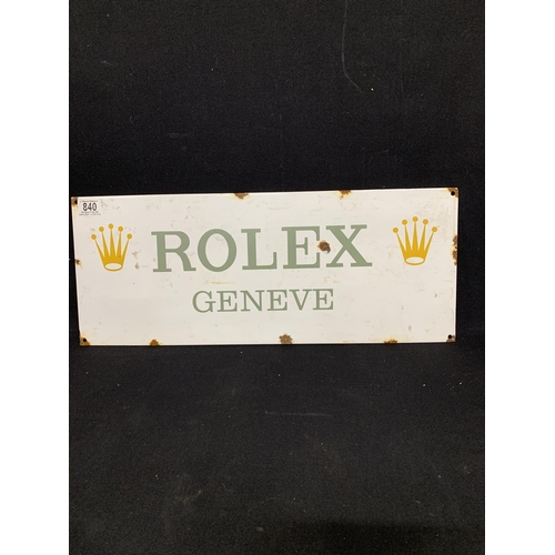 840 - Enamel Rolex Dealer Shop Sign, 58 x 23