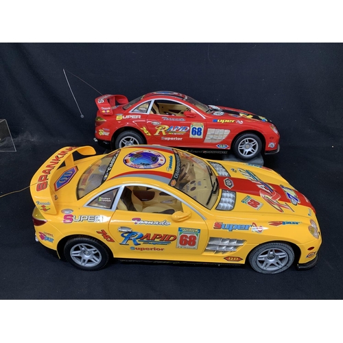 854 - Two large Radio Control Cars, No Handsets, each length 73 cms