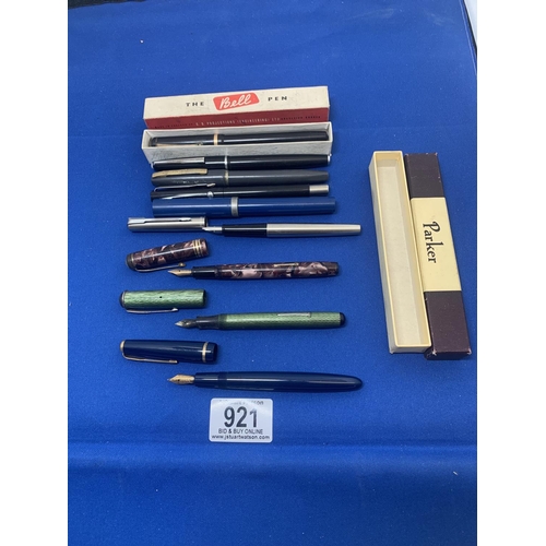 921 - Nine Fountain Pens