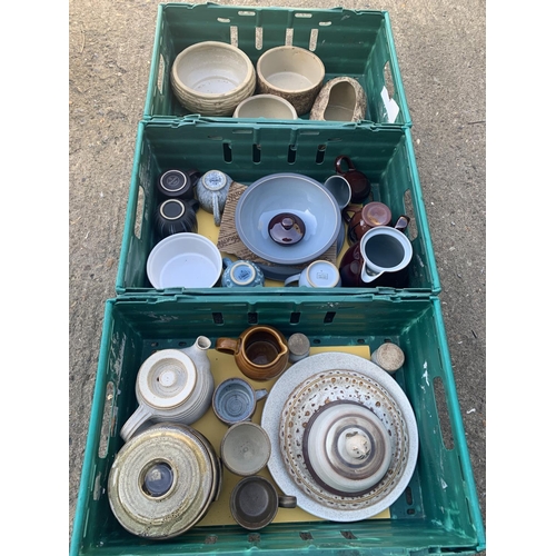 930 - Four crates of Denby and stoneware (not including crates) (see 2nd Photo)