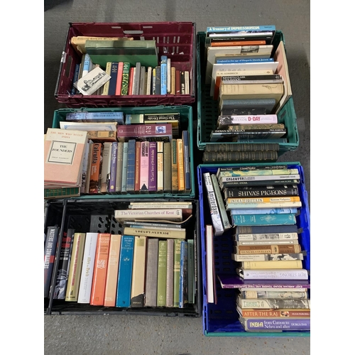 977 - Five crates of assorted books including India and colonial books