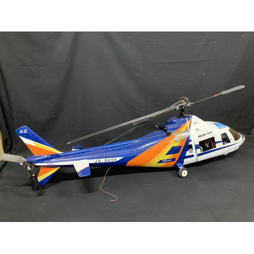 468 - White/Blue Remote Control Helicopter Agusta 109A - length 120 cms