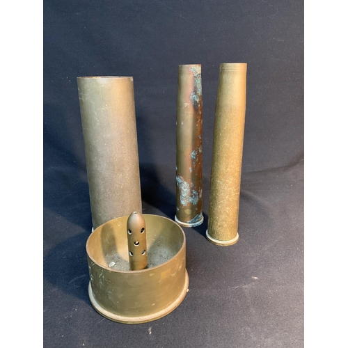 734 - 4 brass shell cases