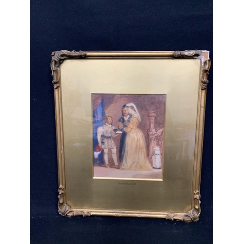 773 - Gilt framed Watercolour Signed  J Gilbert RA, 40 x 47cms