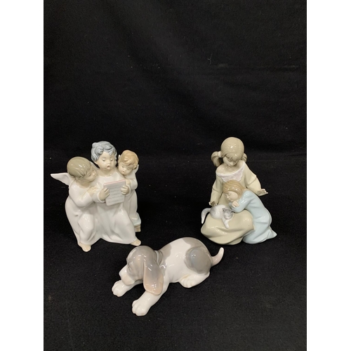 782 - Three Lladro figures (no damage) tallest 19cms