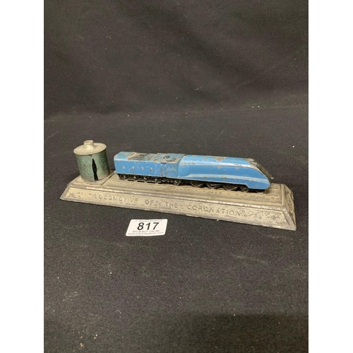 817 - LNER Locomotive of the Coronation by Mould Metals, London, length 26 cms